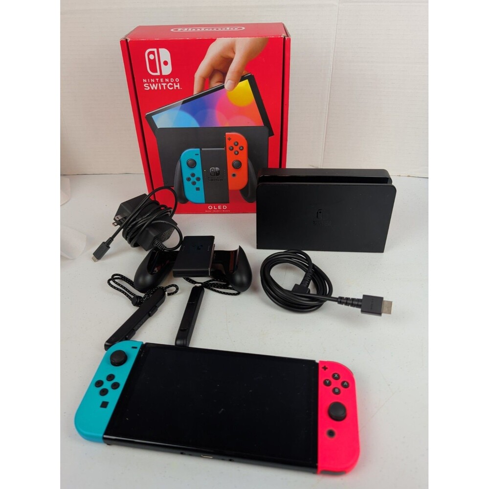 Nintendo Switch OLED Console Set (64GB) - Tested, Fully Functional W/ Accessorie